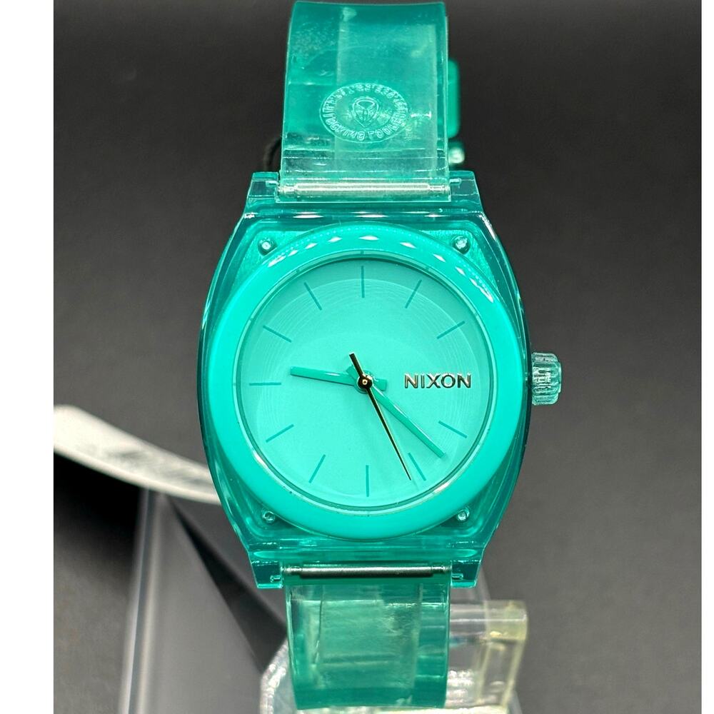 Nixon Medium Time Teller P A1215-309 Turquoise 31mm Watch NIBWT